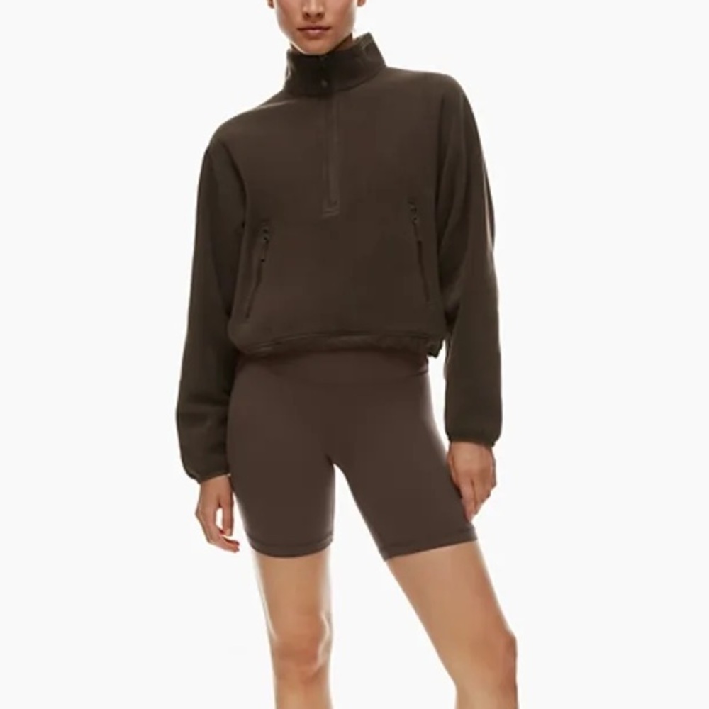 Aritzia Snoday Polar Ride Sweater Brown S